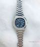 Fake Patek Philippe Nautilus Moon phase Watch - SS Blue Face (4)_th.jpg